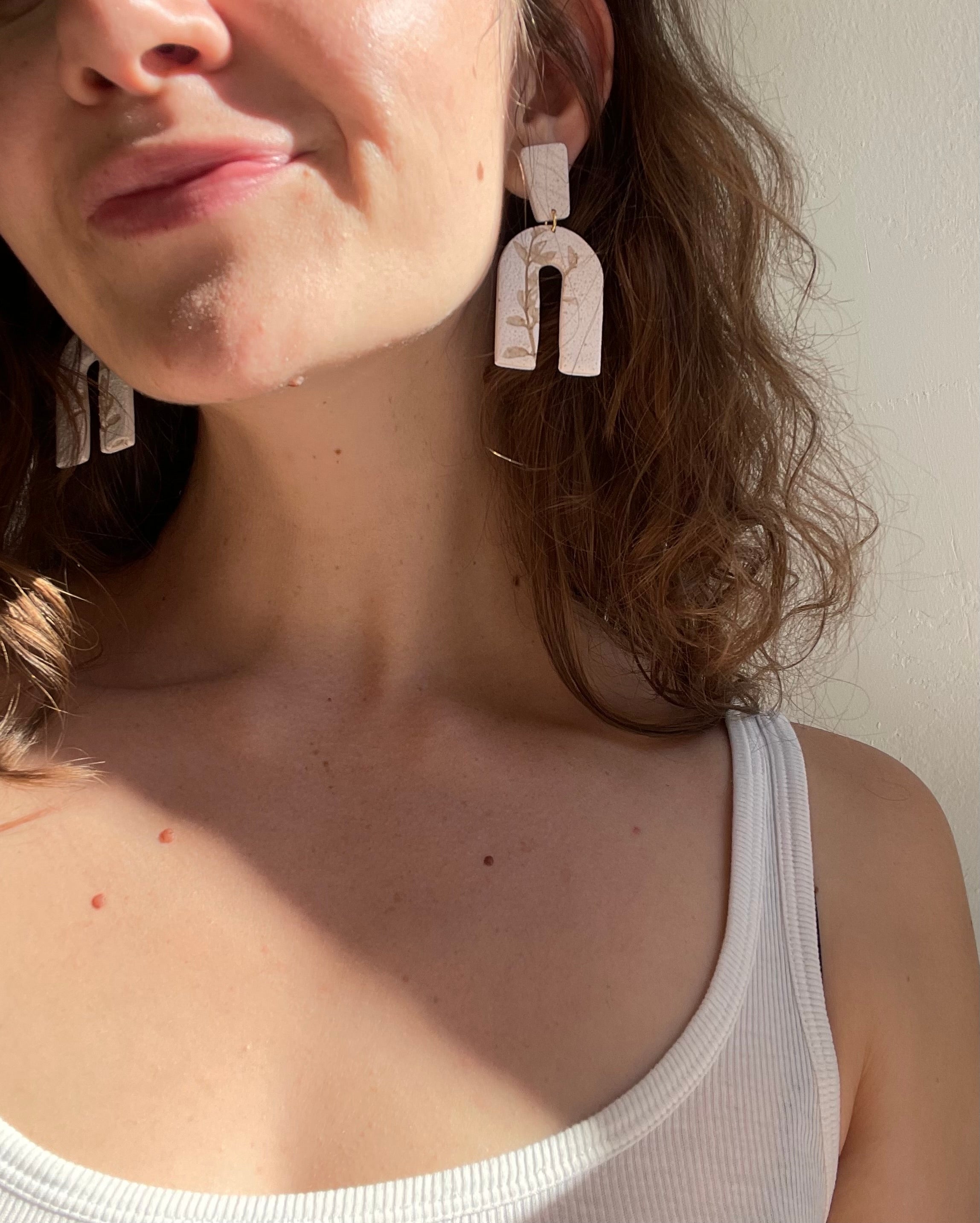 creosote stamped earrings | multiple options