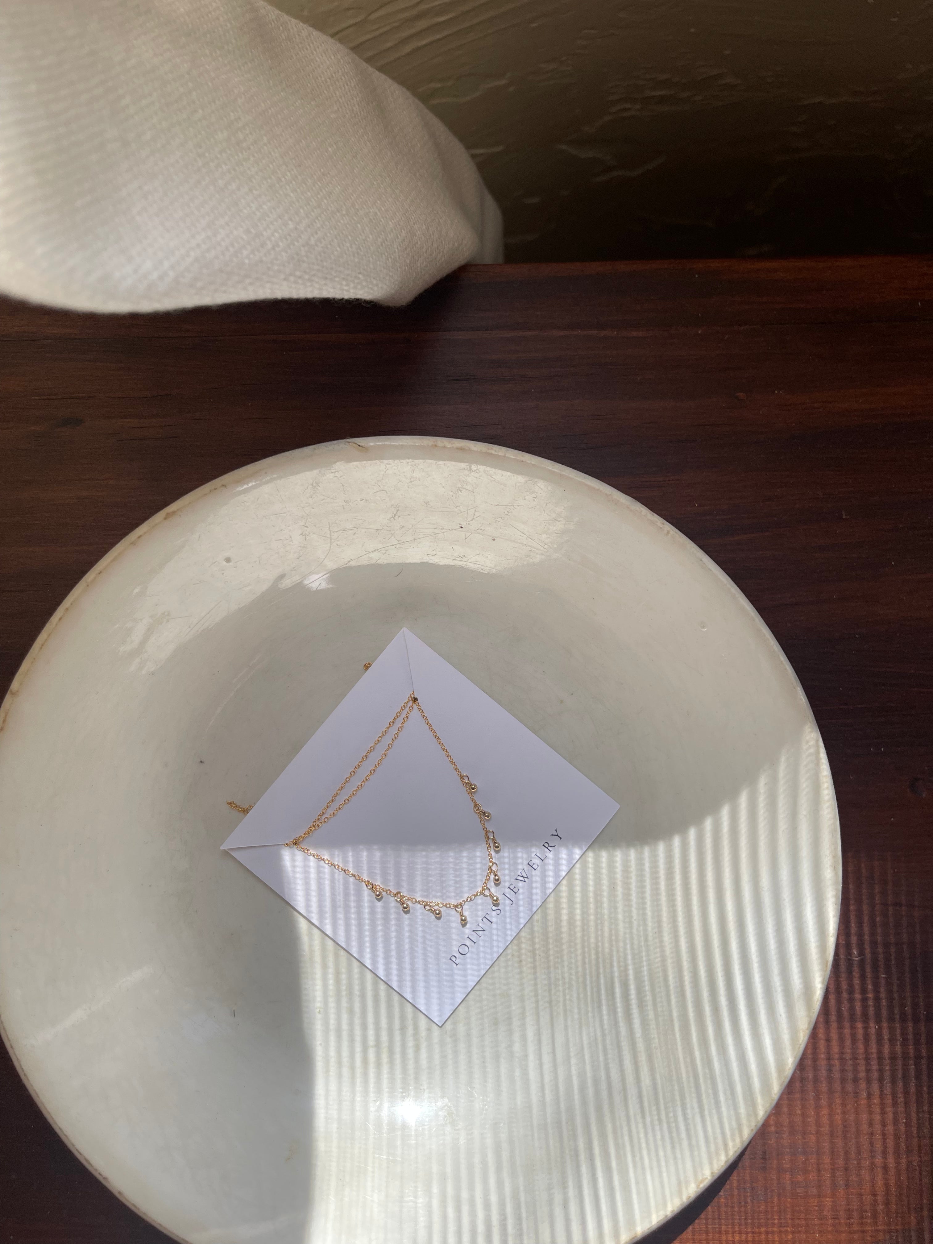 rosemary necklace | gold