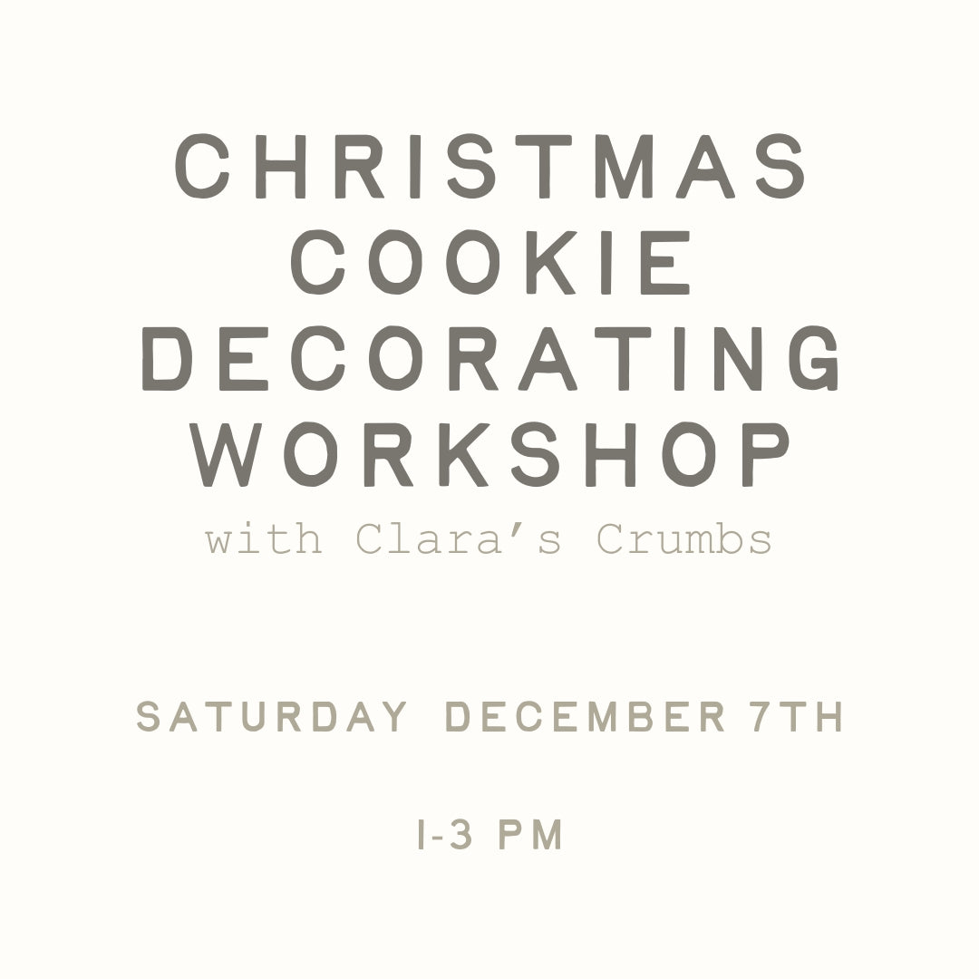 Christmas cookie workshop