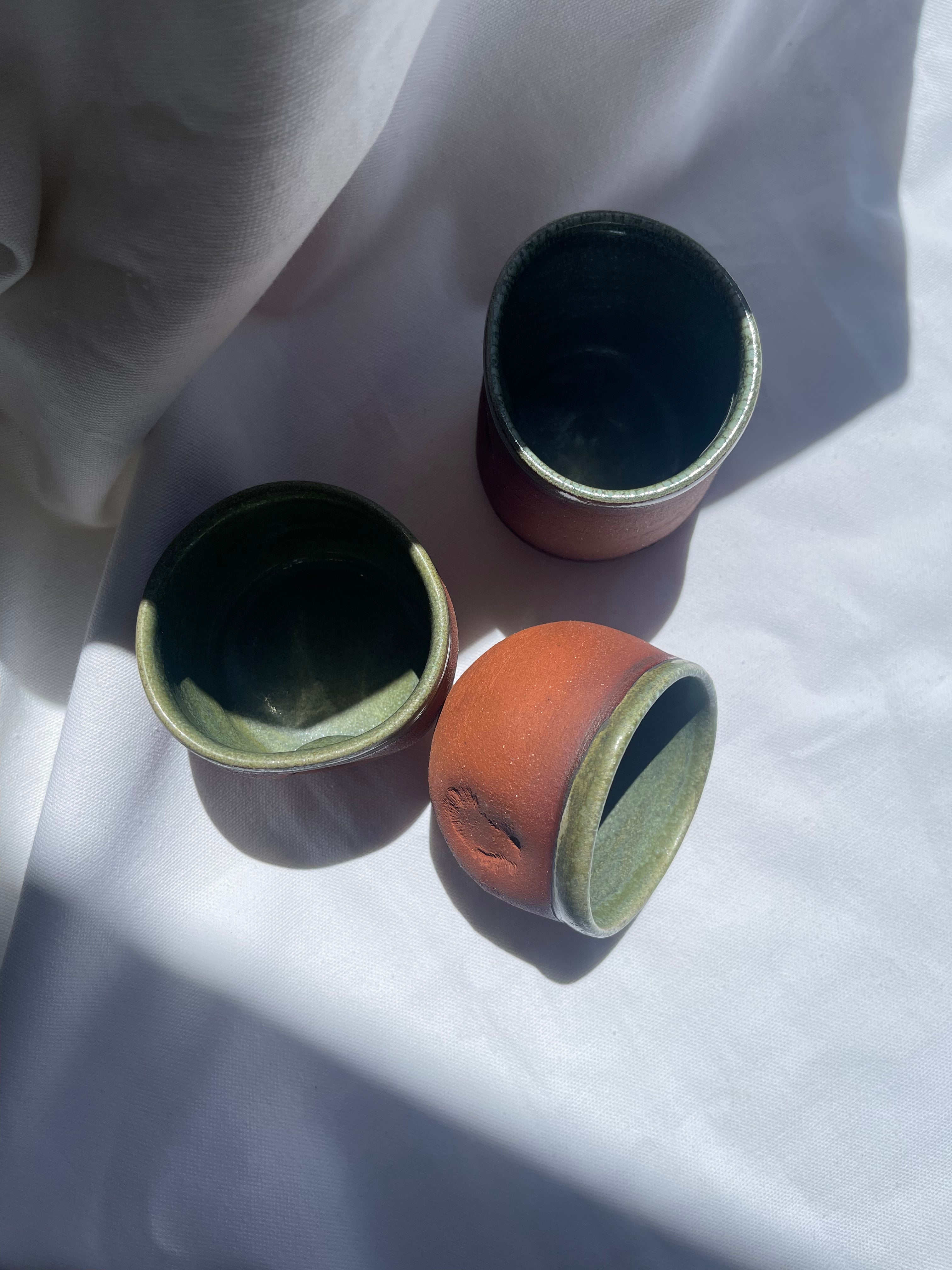 olive-glazed ceramic tumbler | multiple options