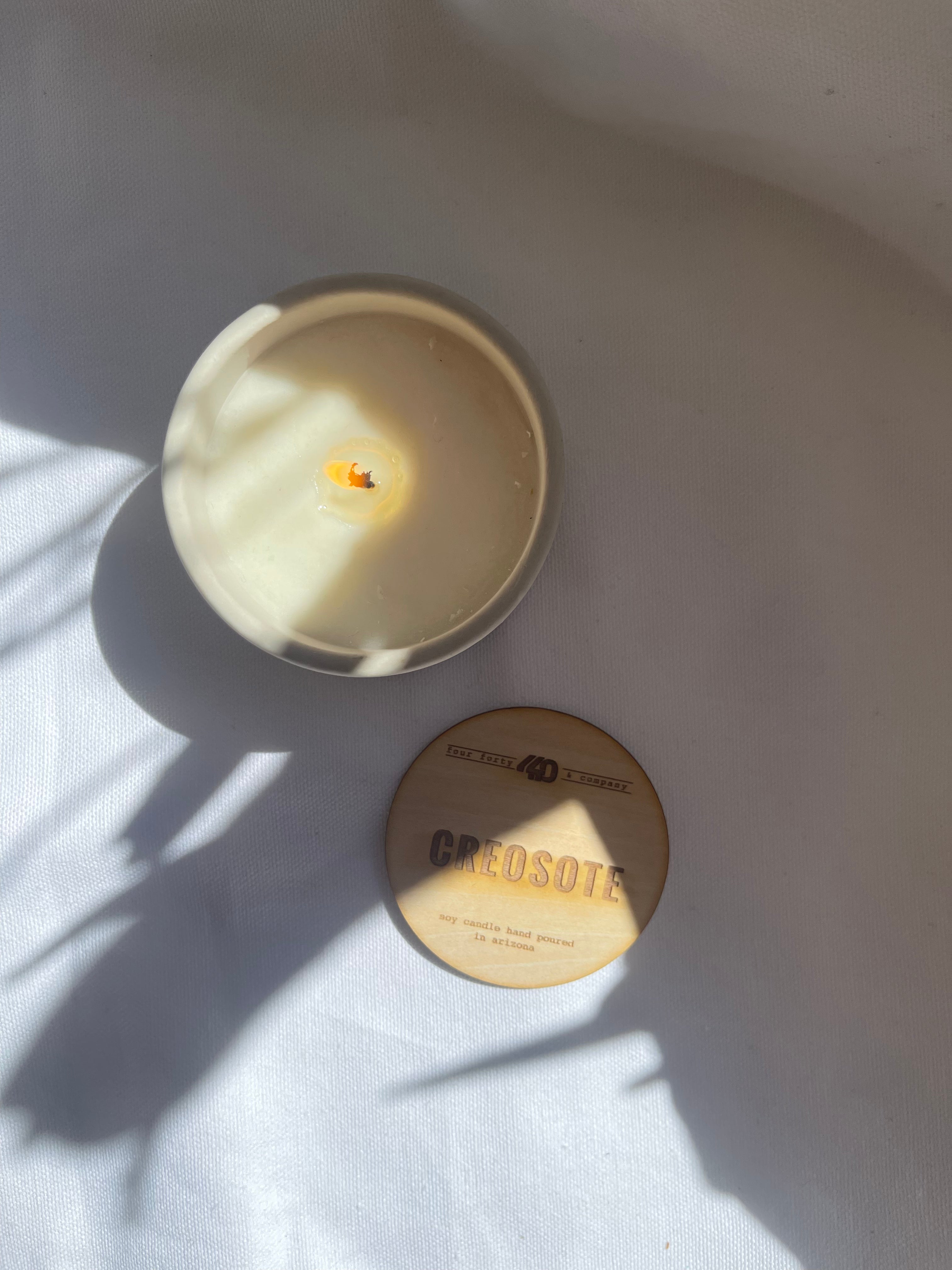 creosote candle | multiple options